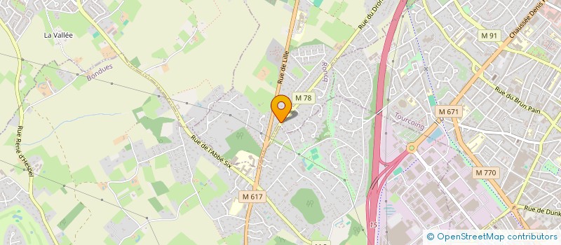 localisation de l'entreprise SCI JEHOULET à RONCQ