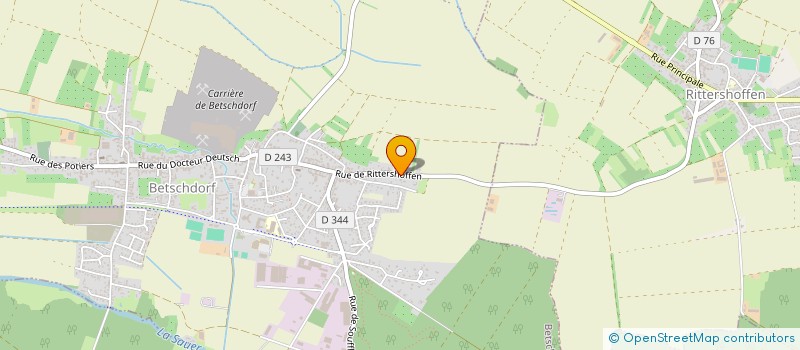 localisation de l'entreprise SCI JEJO  BETSCHDORF