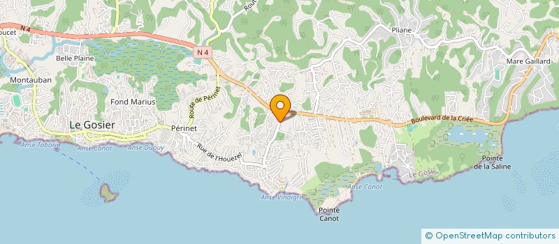 localisation de l'entreprise SCI JEK INVESTISSEMENT à LE GOSIER