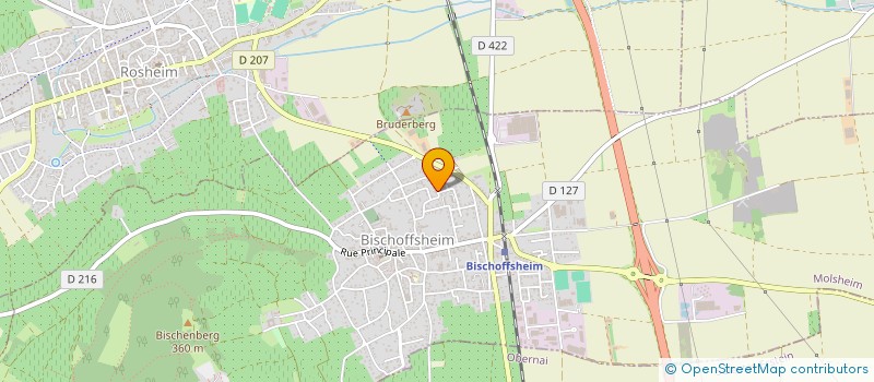 localisation de l'entreprise SCI JEKI  BISCHOFFSHEIM