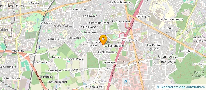 localisation de l'entreprise SCI  JEL  CHAMBRAY-LES-TOURS