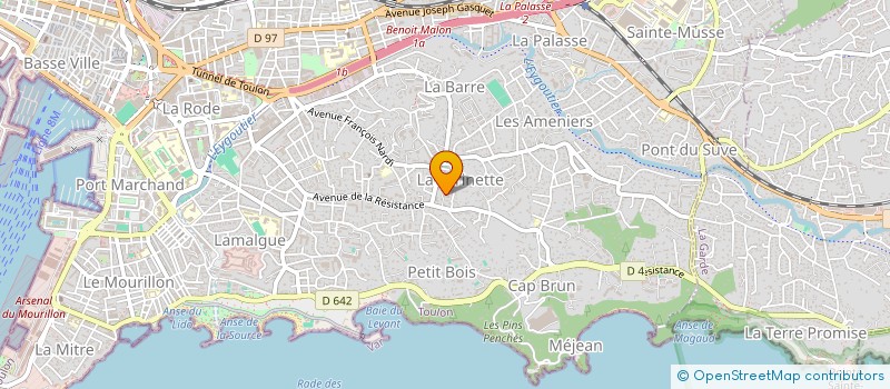 localisation de l'entreprise SCI JELA  TOULON