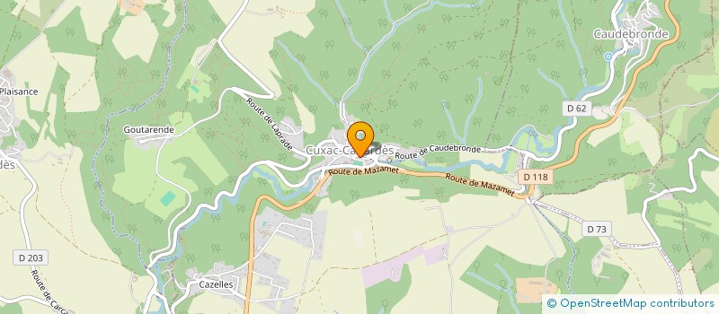 localisation de l'entreprise SCI JELIAL  CUXAC-CABARDES