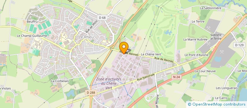 localisation de l'entreprise SCI JELL-B MAISON  LE RHEU