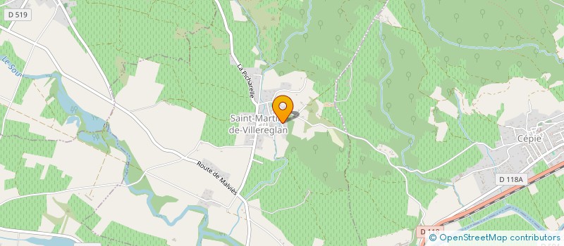 localisation de l'entreprise SCI JELL11  SAINT-MARTIN-DE-VILLEREGLAN