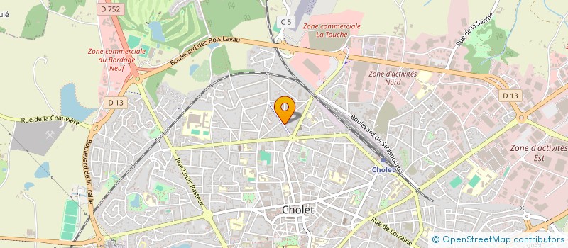 localisation de l'entreprise SCI JELOC à CHOLET