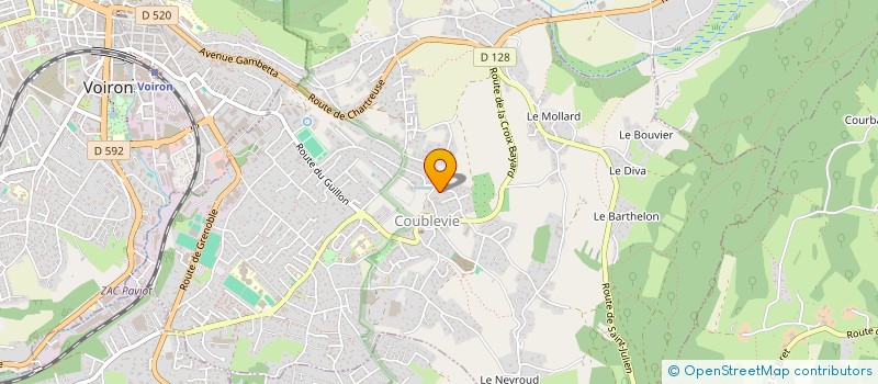 localisation de l'entreprise SCI JELUBE  COUBLEVIE