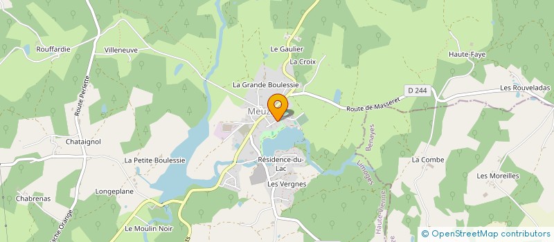 localisation de l'entreprise SCI JELUS  MEUZAC