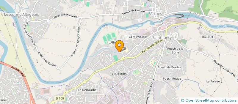 localisation de l'entreprise SCI JELY  SAINT-JUERY