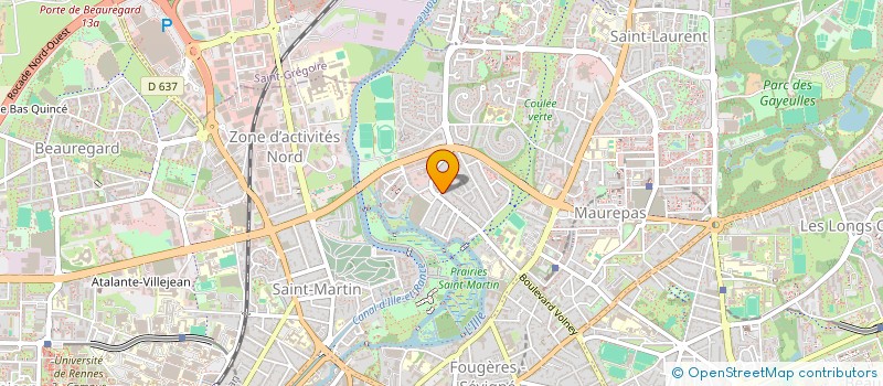 localisation de l'entreprise SCI JEM  RENNES