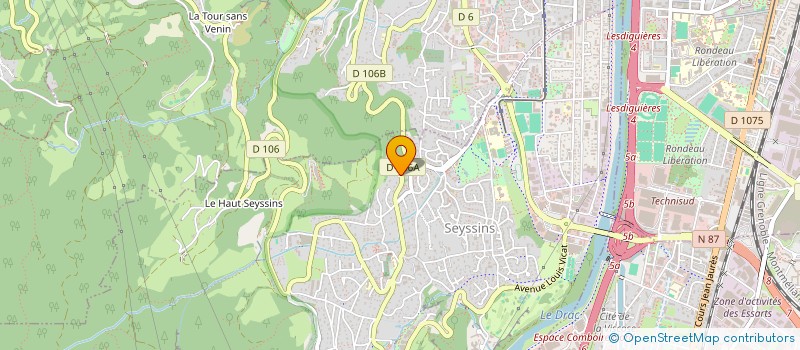 localisation de l'entreprise SCI JEM'S  SEYSSINS