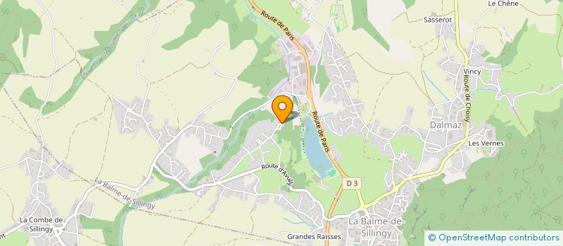 localisation de l'entreprise SCI JEMA  LA BALME-DE-SILLINGY