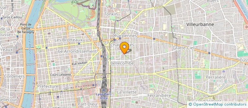 localisation de l'entreprise SCI JEMA  VILLEURBANNE