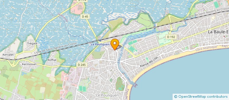 localisation de l'entreprise SCI JEMA  LE POULIGUEN