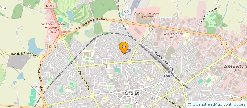 localisation de l'entreprise SCI JEMA à CHOLET