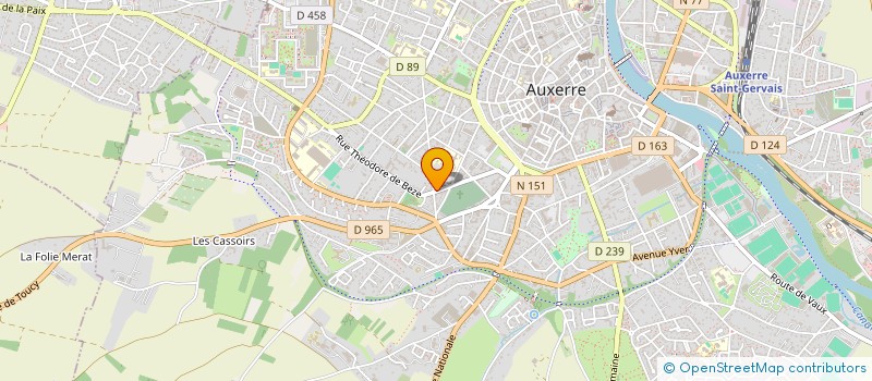 localisation de l'entreprise SCI JEMACLE à AUXERRE