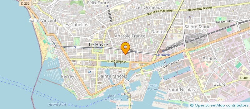 localisation de l'entreprise SCI JEMADI  LE HAVRE