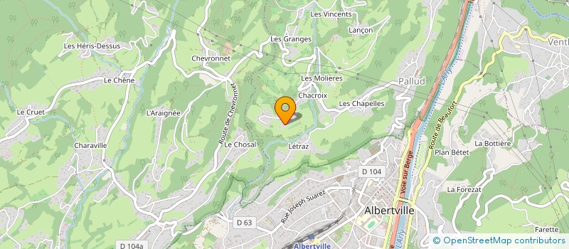 localisation de l'entreprise SCI JEMALU  PALLUD