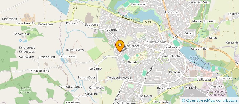 localisation de l'entreprise SCI JEMAR  SAINT-RENAN