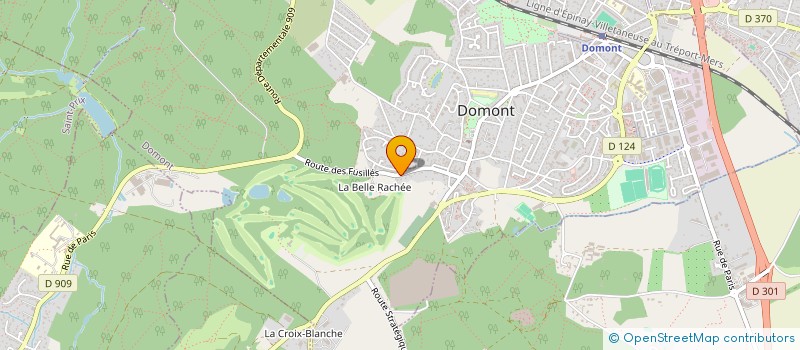 localisation de l'entreprise SCI JEMATOD  DOMONT