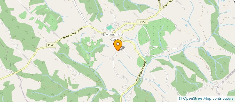 localisation de l'entreprise SCI JEMC DE L'HONOR  L'HONOR-DE-COS