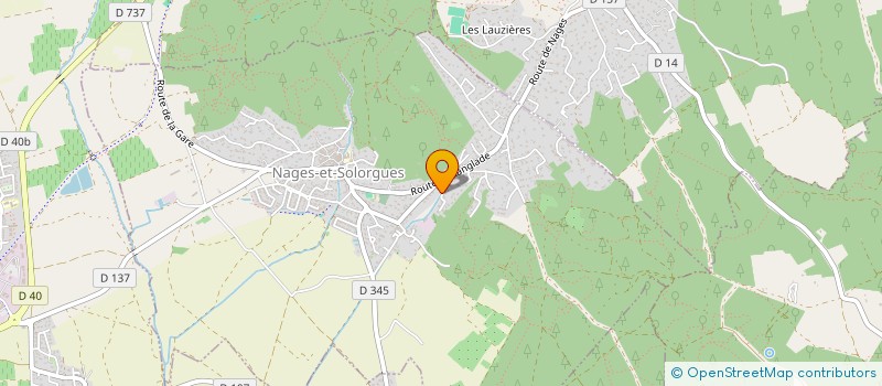 localisation de l'entreprise SCI JEME  NAGES-ET-SOLORGUES