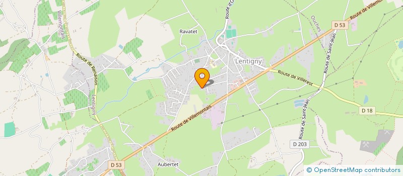 localisation de l'entreprise SCI JEME  LENTIGNY