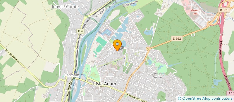 localisation de l'entreprise SCI JEMIFRA à L'ISLE-ADAM