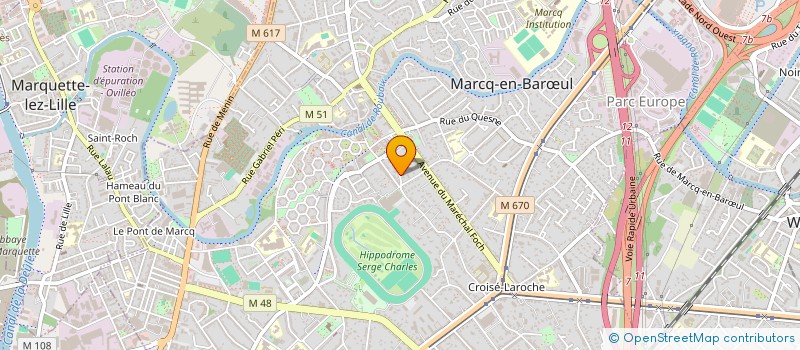 localisation de l'entreprise SCI JEMMAPES à MARCQ-EN-BARŒUL
