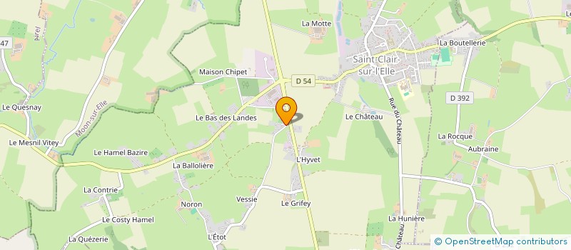 localisation de l'entreprise SCI JEMO  SAINT-CLAIR-SUR-L'ELLE