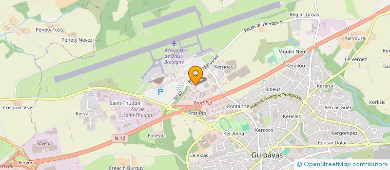 localisation de l'entreprise SCI JEMOSA  GUIPAVAS