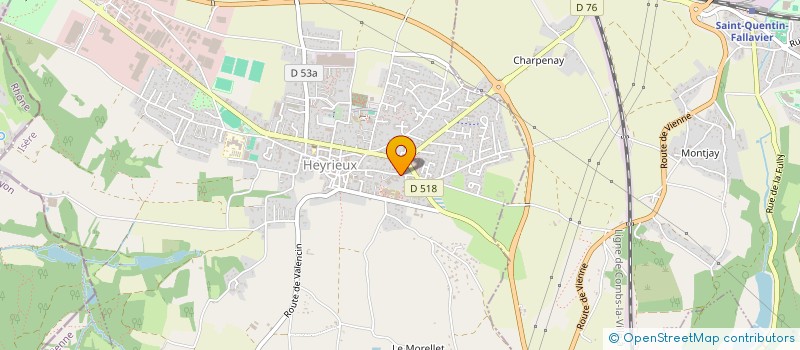 localisation de l'entreprise SCI JEMS  HEYRIEUX