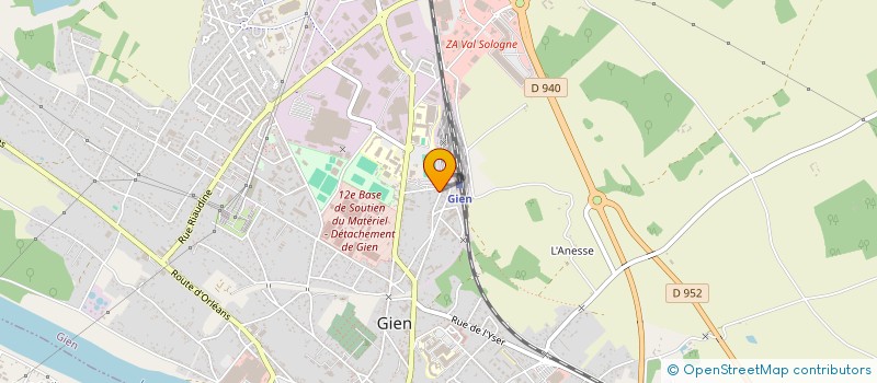 localisation de l'entreprise SCI JEN à GIEN