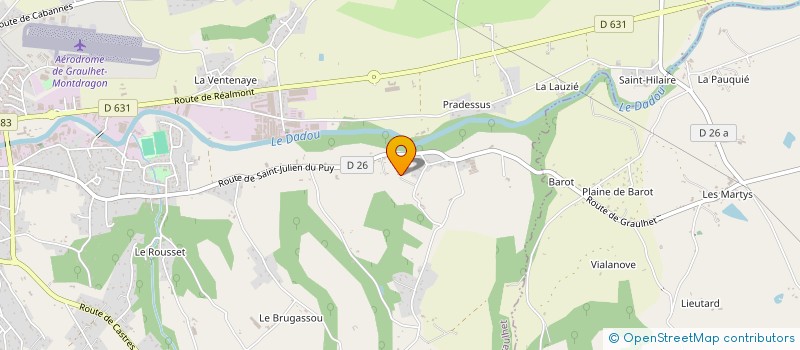 localisation de l'entreprise SCI JENA08  GRAULHET