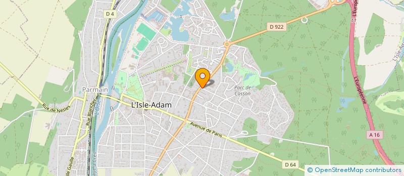 localisation de l'entreprise SCI JENCHILDREN  L'ISLE-ADAM