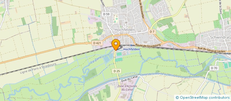 localisation de l'entreprise SCI JENET  HOCHFELDEN