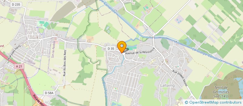 localisation de l'entreprise SCI JENGO  LALLAING