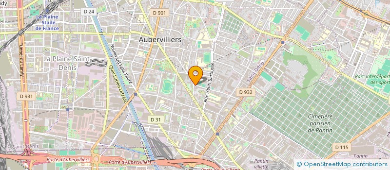 localisation de l'entreprise SCI JENIFER  AUBERVILLIERS