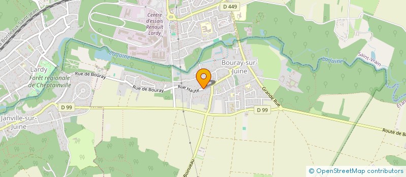 localisation de l'entreprise SCI JENMYCLEM  BOURAY-SUR-JUINE