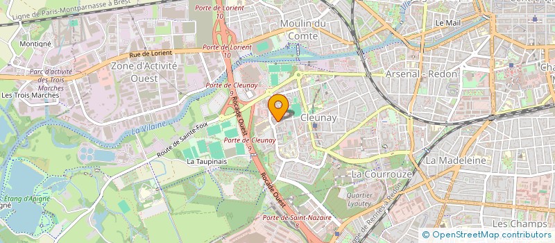 localisation de l'entreprise SCI JENNIFER  RENNES