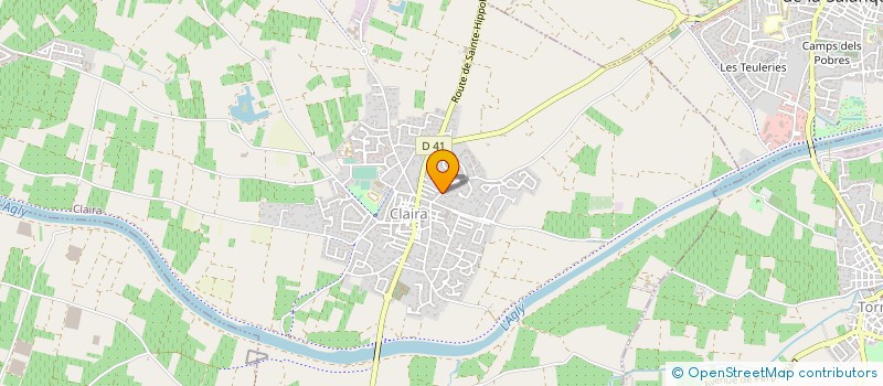 localisation de l'entreprise SCI JENNIFER  CLAIRA