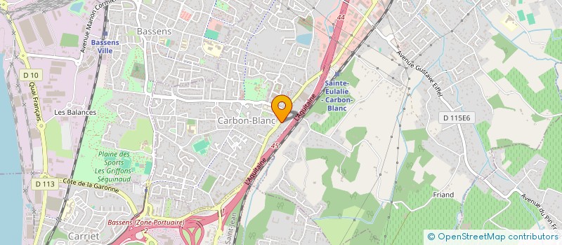 localisation de l'entreprise SCI JENNIFER  CARBON-BLANC