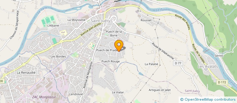 localisation de l'entreprise SCI JENNY  SAINT-JUERY