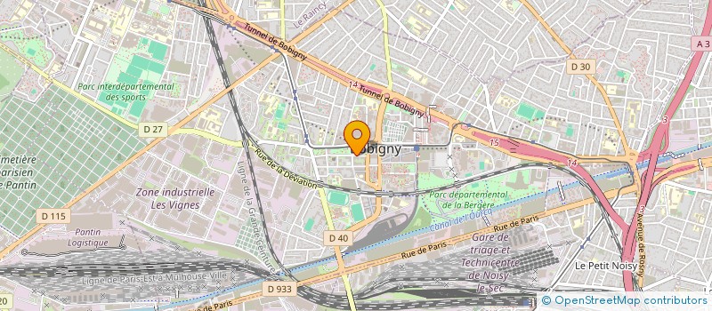 localisation de l'entreprise SCI JENNY  BOBIGNY