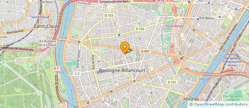 localisation de l'entreprise SCI JENORAL à BOULOGNE-BILLANCOURT