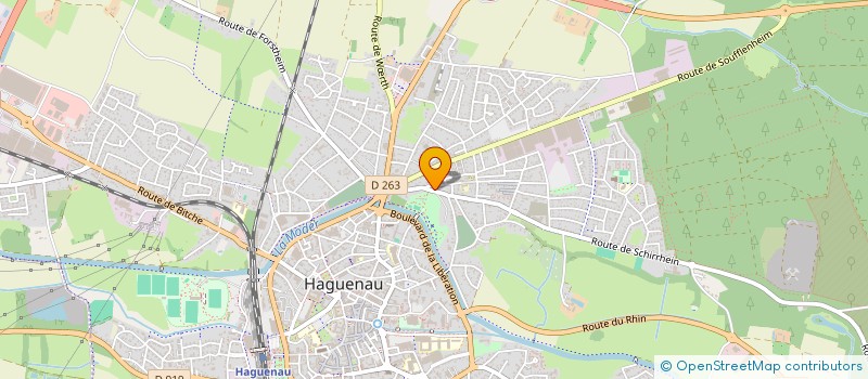 localisation de l'entreprise SCI JENY  HAGUENAU