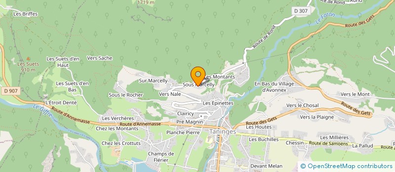 localisation de l'entreprise SCI JENYGE  TANINGES