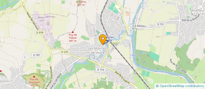 localisation de l'entreprise SCI JEOLAS  LES MARTRES-DE-VEYRE