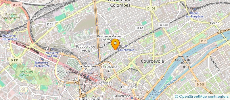 localisation de l'entreprise SCI JEOMAL à COURBEVOIE