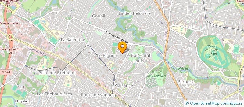 localisation de l'entreprise SCI JEP à ORVAULT